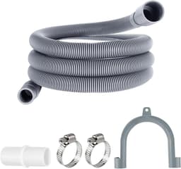 Universele Afvoerslangenset voor Wasmachines en Vaatwassers, 1 Meter, Compleet met Accessoires — thumbnail 1