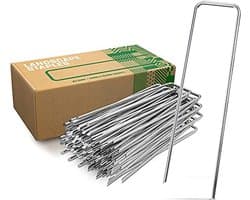 Anti-Roest Stalen Grondankers - 25 Stuks, 150mm Lang, Voor Tuinslangen en Grondbedekking