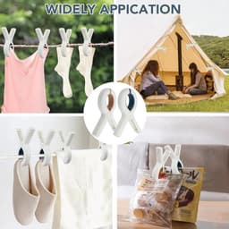 Grote Bad- en Strandhanddoek Klemmen – Duurzaam – Winddicht – Sterke Klemmen – Veelzijdig Gebruik – Voor Strand en Huishouden – Max 5,5 cm Opening – 6 Stuks — thumbnail 4