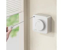 longziming -Uitschuifbare Waslijn - Wit - 4,8m Dubbele Functie - Stevig, Ruimtebesparend & Anti-doorhangen