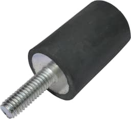 Ronte - Rubberen buffer voor ronde voeten - Set van 4 - M6 schroefdraad - Ø20 mm H: 30 mm - Hardheid 40 - Trillingsisolatie - 132N belasting — thumbnail 2