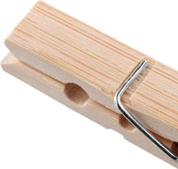 400x Houten Wasknijpers Natuurlijk Hout voor Waslijn en Droogrek - Sterke Klemkracht — thumbnail 5