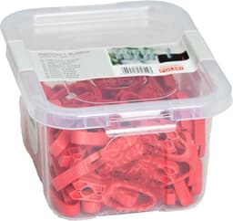 Wasknijpers - Kledingklemmen - Was Ophangen - Geen Metaal - 50 Stuks - Rood — thumbnail 4