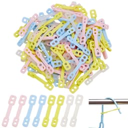 120 stuks winddichte hangerbevestigingen 57x12 mm kleurrijke siliconen hangergespen 4 kleuren winddichte kledinghangerstriphaak voor buiten waslijn reizen hangende kleding — thumbnail 1