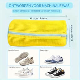 Waszakken - Waszak voor Schoenen, Waszak voor Wasmachine en Droger, Sneakerwaszak voor de Meeste Schoentypes — thumbnail 2