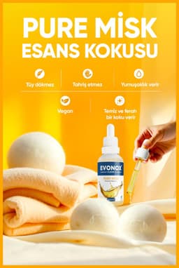 Evonox Clean Pure Musk – Essence voor Wollen Drogerballen (30 ml) — thumbnail 2
