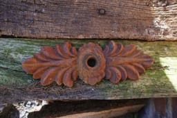 Antiek Muuranker Wandornament - Dubbelblad Gietijzer — thumbnail 2
