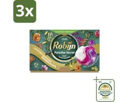 3 x Robijn – 3-in-1 Wascapsules – Paradise Secret - 15 Capsules - Grootverpakking - Koffiezetapparaat