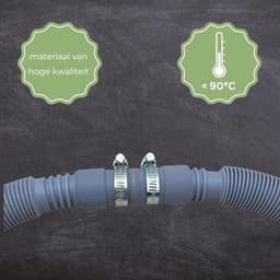 Afvoerslang en Verlengset 60-200 cm - Uittrekbare Waterafvoerslang voor Vaatwasser en Wasmachine met Connectoren — thumbnail 5