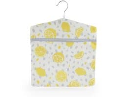 Lemon Print Peg Bag – Organiseer en Hang Makkelijk Op voor Klemmen, Geschikt voor Binnen/Buiten, Herbruikbaar, 33 x 30 cm