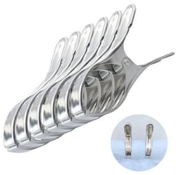 Waslijn Wasknijpers RVS 12 cm - Grote Roestvrij Stalen Knijpers voor Handdoeken en Voedselverzegeling — thumbnail 1