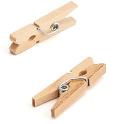 500 Mini Houten Wasknijpers - Natuurlijke Kledingclips voor Knutselen en Decoratie — thumbnail 2
