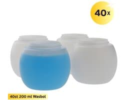 40 x Wasbol 230 ml - Doseerbol Vloeibaar Wasmiddel - Wasbollen voor Wasmachine - BPA Vrij - Niet Breekbaar - Wasbol tot 65 graden - 40 stuks — afbeelding 1