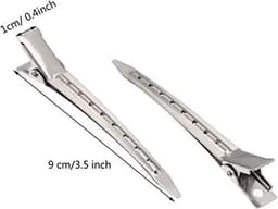 Stijltangen met Klemmen - 3.5 Inch Duck Bill Hareclips - 12 Stuks voor Haar Styling — thumbnail 2