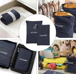 Waszak – Grote Waszakken – Waszak voor Op Reis – Beschermzak voor Wasmachine – Waszak groot – Waszakken voor wasgoed – Opbergtas Wasnet voor Kleding & Ondergoed – Herbruikbaar & Duurzaam – 60x45CM - 2 stuks — thumbnail 4