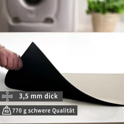 Set van 2 Antislip Wasmachine Onderzetters Beige 60x60 cm Op Maat Te Snijden — thumbnail 4