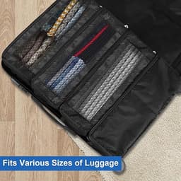 Kofferorganizer – Draagbare Hangende Reisschappen, Opvouwbare Hangende Pakkubussen voor Handbagagekoffers — thumbnail 3