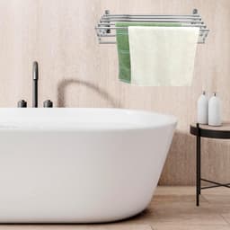 Allecta - Opvouwbaar Uitschuifbaar Wandmontage Kleding Droogrek - 7 Stangen - Balkon Wasruimte Badkamer — thumbnail 3