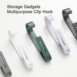 8 Stuks - Handdoekklem - Grote Wasknijper - 4,2*13,5*1,8 cm - Kunststof - Zwart, grijs, groen, wit - Strandhanddoekclips - Badlaken Clips - Grote Winddichte Clip - Ophangklemmen - Plastic Quiltclips — thumbnail 5