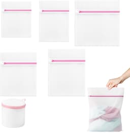 Unyqoos® Set van 6 waszakken voor bescherming van delicate kledingstukken in de wasmachine — thumbnail 1