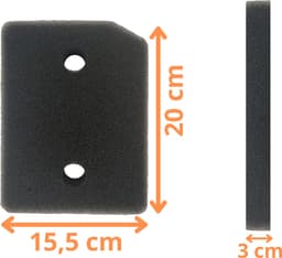 Filter voor wasdroger Miele vervangingsfilter 9164761 [Set 2] Miele T1 / TCF / TKS/ TMR — thumbnail 3
