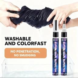 Zwarte Kleding Reparatiestift Textielstift Stift – Corrigeert Chloorvlekken, Verkleuring & Slijtage – Sneldrogend — thumbnail 3