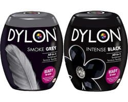 Dylon Textielverf - Smoke Grey + Intense Black - 2x Pods - 350g