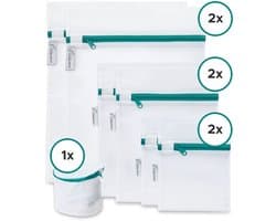 Living Direct Waszak set 7 stuks Waszakjes met Rits - Waszakken voor Wasgoed met Waszak Groot en Waszakjes - Wasnetjes met Rits, geschikt voor Lingerie en BH - Laundry Bag - Wasnetten — afbeelding 1
