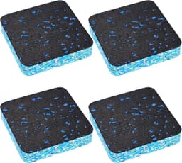 Geluidsisolatiepads voor wasmachines en drogers, set van 4, 10 x 10 x 2 cm, anti-trillingsmat, rubber — thumbnail 1