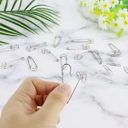 Grote veiligheidsspelden - 30 stuks zware kwaliteit - 50 mm roestvrij staal voor handwerk en sieraden — thumbnail 4