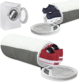 Famanu – Schoenwaszak - sneakers - 2 stuks - herbruikbare schoenenwastas met 360°-reinigingsfleece en ritssluiting - schoenwaszak voor sneakers - sokken en meer — thumbnail 1