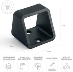 VH Supplies®Muuranker - Wandanker - Grondanker - Zwart — thumbnail 3