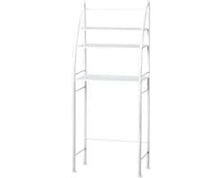 Flolife - Multifunctioneel 3-Laags Opbergrek – Voor Toilet & Wasmachine – Zonder Boren – Ruimtebesparende Organizer