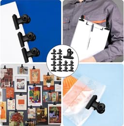 Kleine Zwarte Bulldog Clips Metaal 20 Stuks voor Kantoor en Knutselwerk — thumbnail 5