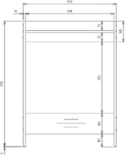 Wasmachinekast met Plank Badkamer Opzetkast Sonoma Eiken — thumbnail 3