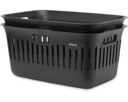 Brabantia Collect-It Wasmand - set van 2 - 40 l - Black — afbeelding 1