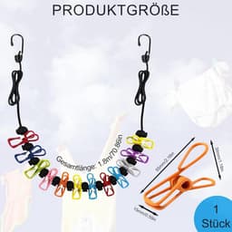 Uittrekbare Draagbare Wasknijperset voor Reizen en Camping — thumbnail 4