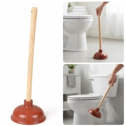 Cheqo® Ontstopper - WC Ontstopper - Toilet Ontstopper - Gootsteen Ontstopper - Afvoer Ontstopper - Plopper - Ontstopper met Steel - Rubberen Ontstopper — thumbnail 1