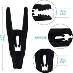 Dailygoods - Set van 20 Antislip Flock Hangerclips — thumbnail 3