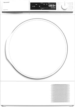 Sharp KD-NHA7S7PW21-DE warmtepomp droger voorlader E, 7 kg, 15 programma’s, 30 minuten kort programma, zachte trommel, LED interieurverlichting, kinderslot, wit — thumbnail 1