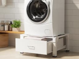 Nedis Wasmachine Verhoger - Ombouw met Opberglade – 150 kg – Wit — thumbnail 5