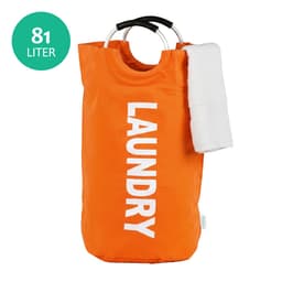 Wonair wasmand - Wassorteerder - Waszak - Wastas - Waszakken Voor Wasgoed - Wasmand Opvouwbaar - Oranje - 81L — thumbnail 1