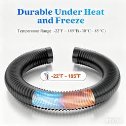 Flexibele Afzuigslang 100mm PVC, 3 Meter, Hittebestendige Ventilatiebuis voor Mobiele Airco en Droger — thumbnail 3
