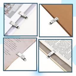 Set van 12 metalen clips - Klem - geschikt voor het bevestigen van gordijnen/kleding/snacks - metaal - zilver — thumbnail 2