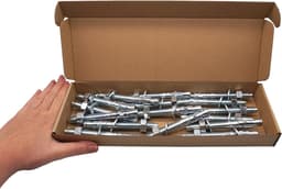 Wedge Anchors - Metal Dowels - Beton Bevestigen - Verzinkt Staal - M12 x 110 mm - Zilverkleurig — thumbnail 3