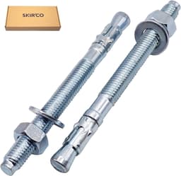 Keilankers 10 Stuks - Metalen Pluggen - Beton Verankeren - Gegalvaniseerd Staal - M12 x 160 mm — thumbnail 3