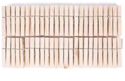 Benson Wasknijpers - 1000x stuks - bamboe - 7 cm - hout - knijpers — thumbnail 1