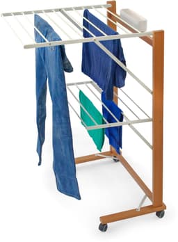 ARIT - Droogrek COLIBRI – Ruimtebesparend – 11 meter ophangdraad – Massief beuken - Made in Italy - Arredamenti italia — thumbnail 2