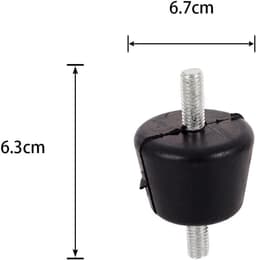 Schokdempers Airco - Rubberen Dempers - Trillingen Dempen - Uv-bestendig Rubber - 4 Stuks - Zwart — thumbnail 5