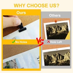Punaises Paperclips - Bevestigingsclips - Foto's Ophangen - Stevige Metalen Clips - 20 mm - Zwart — thumbnail 4